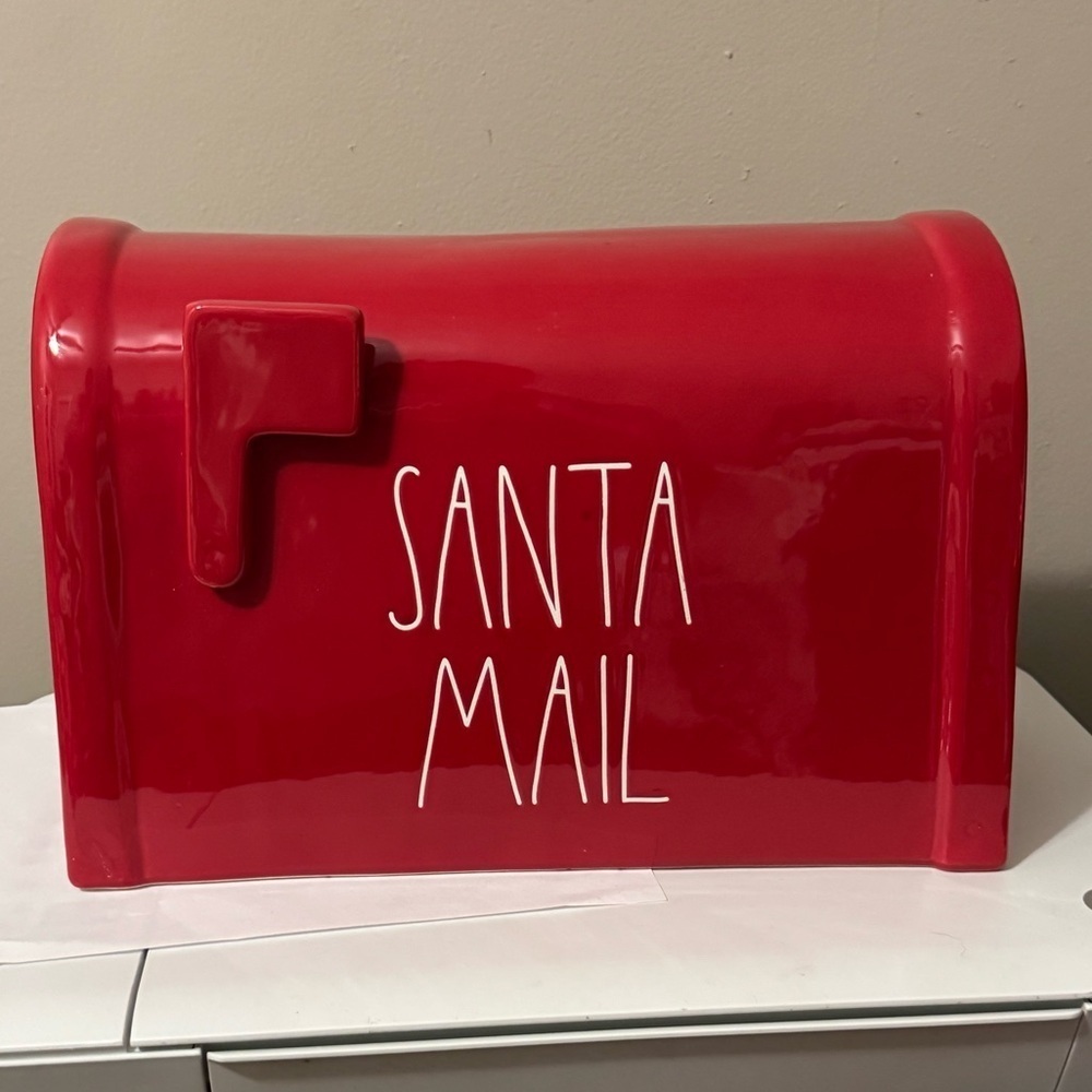 Rae Dunn Red Santa Mail